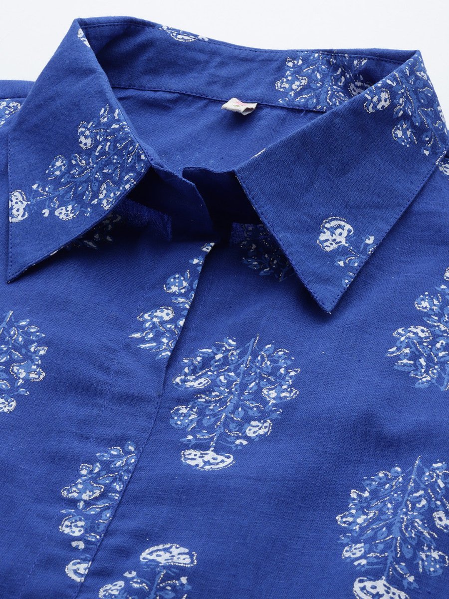 Ahalyaa Printed Pure Cotton Tunic With Palazzos