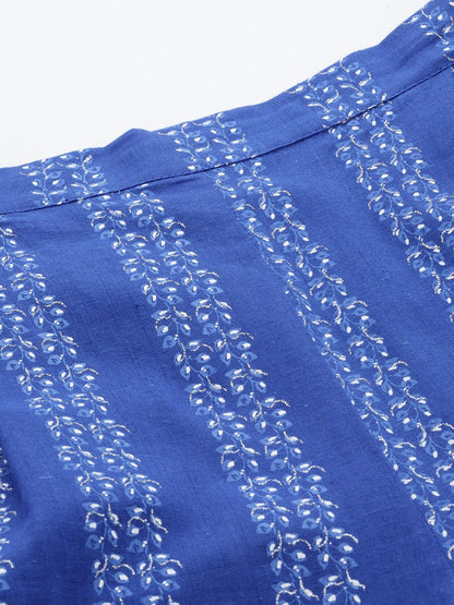 Ahalyaa Printed Pure Cotton Tunic With Palazzos