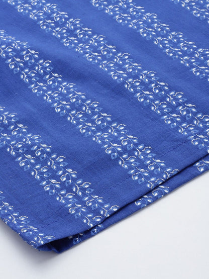 Ahalyaa Printed Pure Cotton Tunic With Palazzos