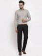 Jainish Men's Cotton Solid Steel Grey Formal Shirt's ( SF 361Steel-Grey )