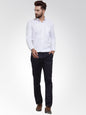Jainish Men's Cotton Solid White Formal Shirt's ( SF 361White )