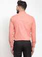 Jainish Peach Men's Cotton Solid Button Down Formal Shirts ( SF 734Peach )
