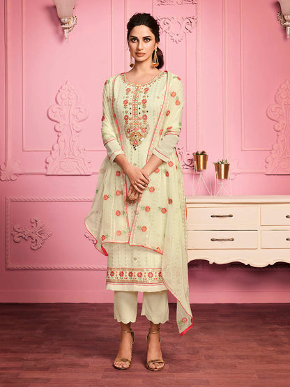 Myra Blush Pink Straight Cut Salwar Kameez
