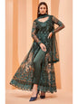 Myra Dark Green Butterfly Net Embroidery Anarkali
