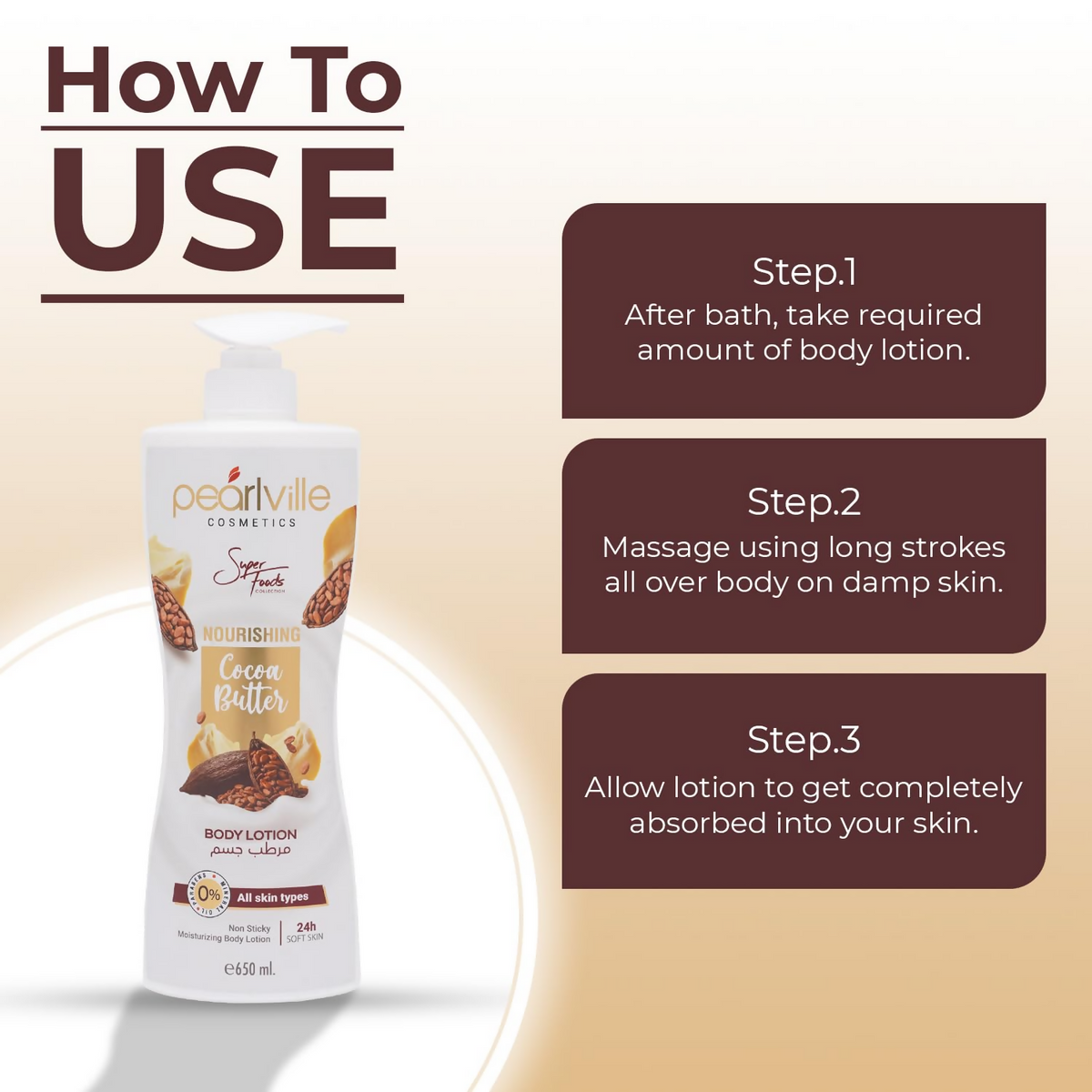 Pearlville Nourishing Cocoa Butter Body Lotion