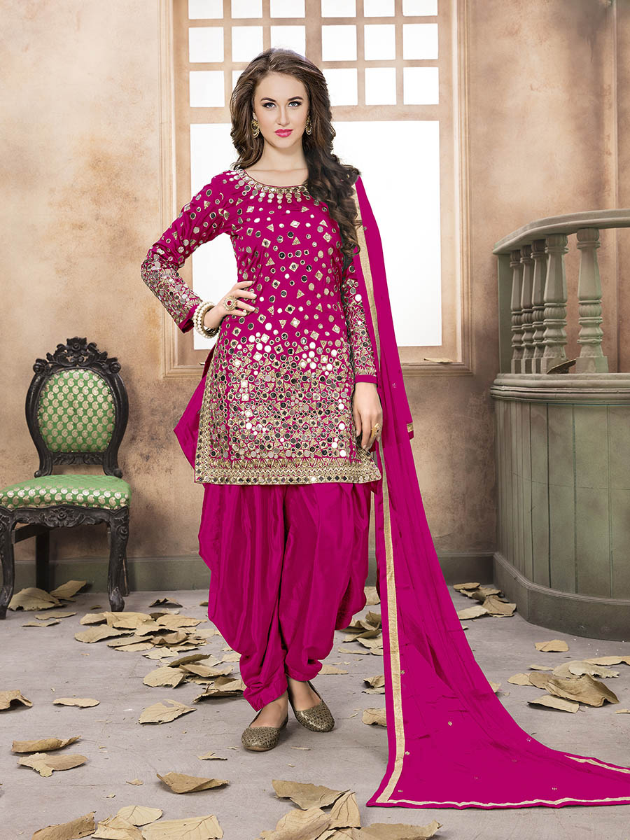 Myra Rani Tafeta Silk Patiyala Suit