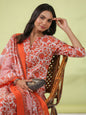 Janasya Regular Poly Cotton Off White Ethnic Motifs Round Neck Kurta Set