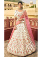 Myra Cream Organza Embroidered Lehenga Choli