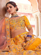 Myra Mustard Yellow Designer Hand work Lehenga