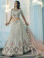 Myra Grey Georgette Embroidered Lehenga