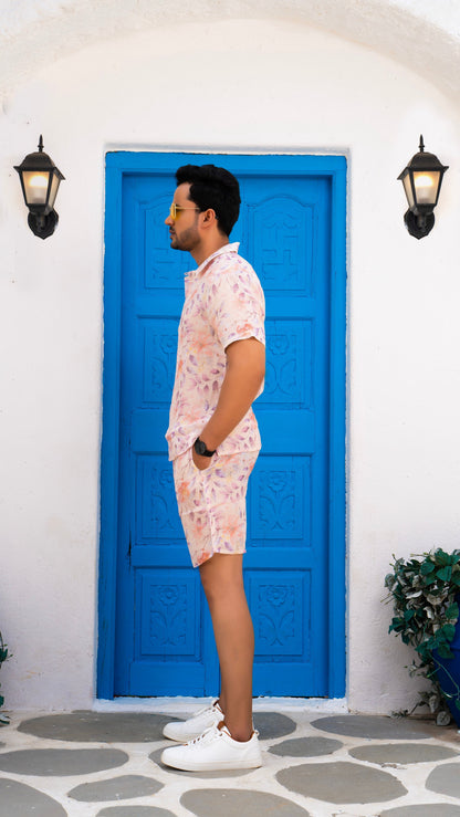 Noroke Linen Floral Co-ord Set Men