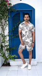 Noroke Modal Satin Modal Printed Co-ord Set Men