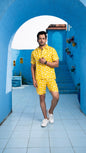 Noroke Sustainable fabric | 100% Linen Linen Mustard Co-ord Set Men - Mustard
