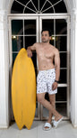 Noroke Sustainable fabric | Poly elastane Coconut Patterned Men Board Shorts