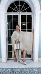 Noroke Linen Grey Gold Beachwear Cover Up