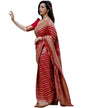 Vamika Weaving Banarasi Jacquard Red Kanjivaram Saree