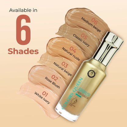 Colors Queen Airbrush Foundation With Primer - Medium Beige