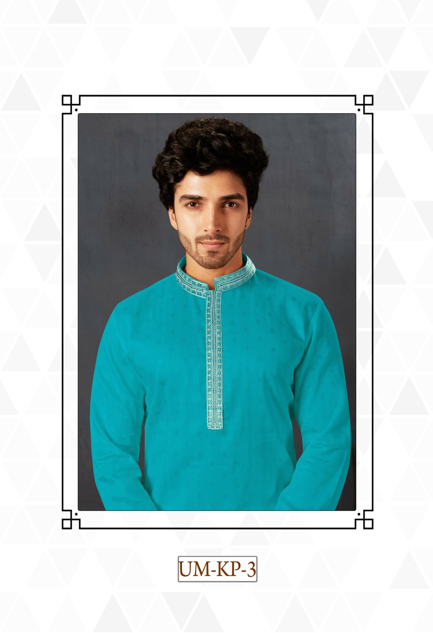 Joban Fashion Firozi Cotton Kurta Pyjama