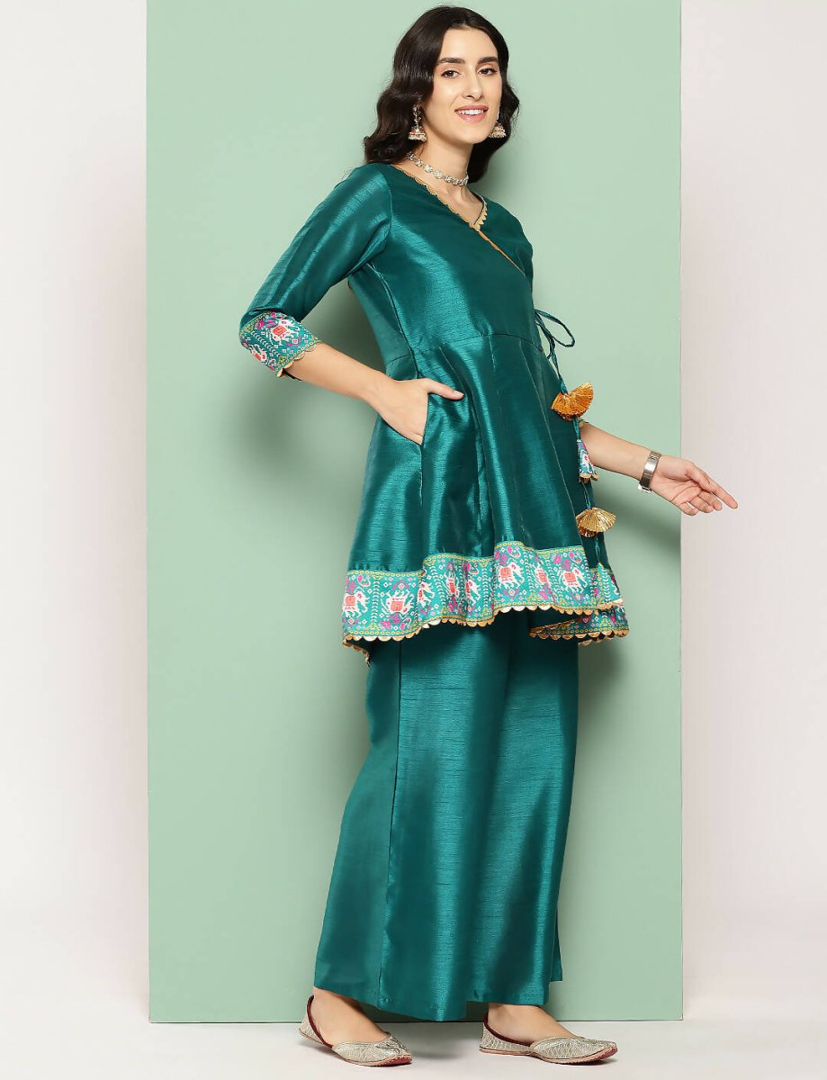 Ahalyaa Women's Traditional Wear Co-ods - Green