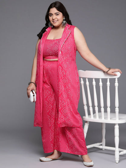 Ahalyaa Women's Traditional wear Co-ords - Pink