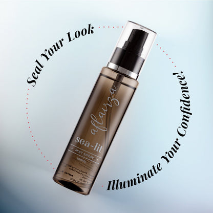 Aflairza Sea-lit Makeup Fixing Spray for Long-Lasting Hold, Sweat & Humidity Resistant