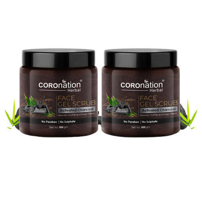 Coronation Herbal Activated Charcoal Face Gel Scrub