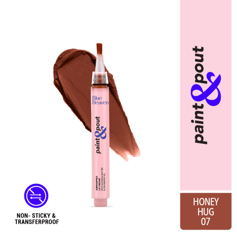 Blue Heaven Paint & Pout Airwhipped Lip Cream - Honey Hug 07