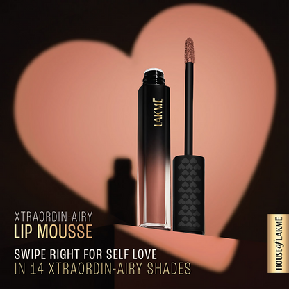 Lakme Xtraordin-Airy Velvet Matte Lip Mousse - Bare Nude