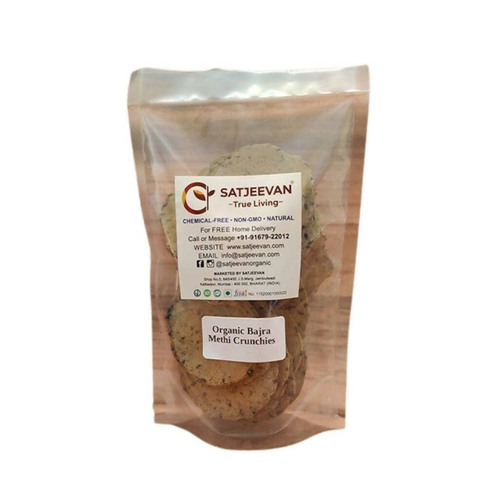 Satjeevan Organic Bajra Methi Crunchies