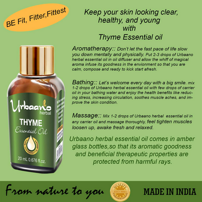 Urbaano Herbal Thyme Essential Oil