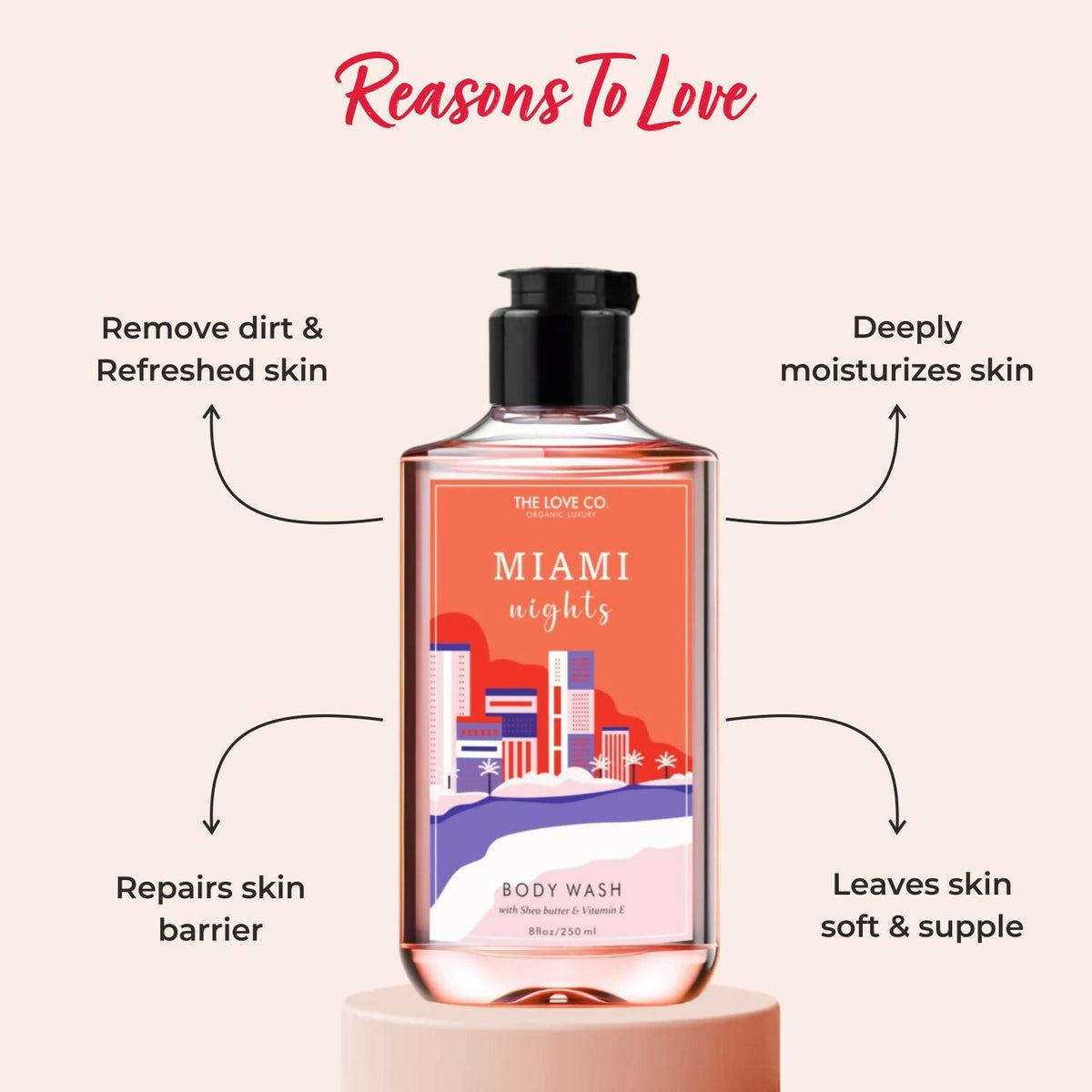 The Love Co. Miami Nights Body Wash
