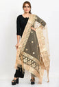 Mominos Fashion Moeza Women Organza Gotta Patti Bridal Dupatta Golden Dupatta