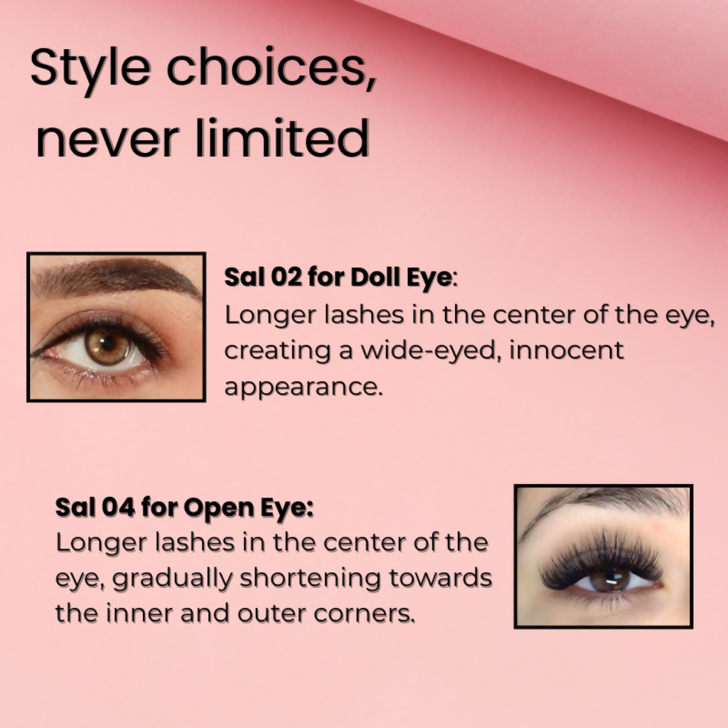 BOBI Self Adhesive Eyelashes SA18 Natural – Soft Lash Curve
