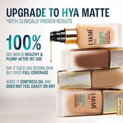 Lakme 9to5 Hya Matte Foundation + Hyaluronic Acid - Warm Beige