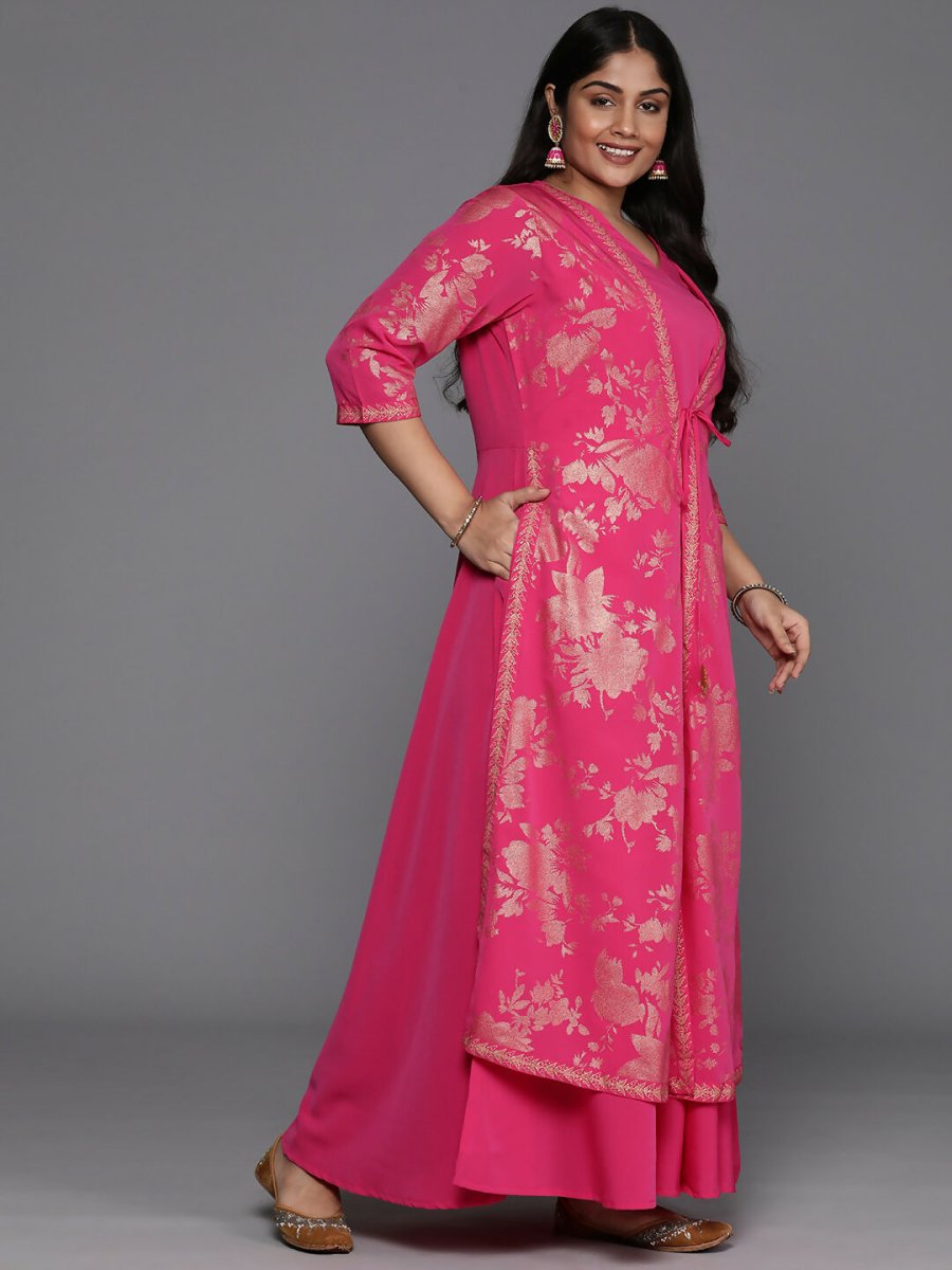 Ahalyaa Women's Traditional wear Ethnic Dress - Pink