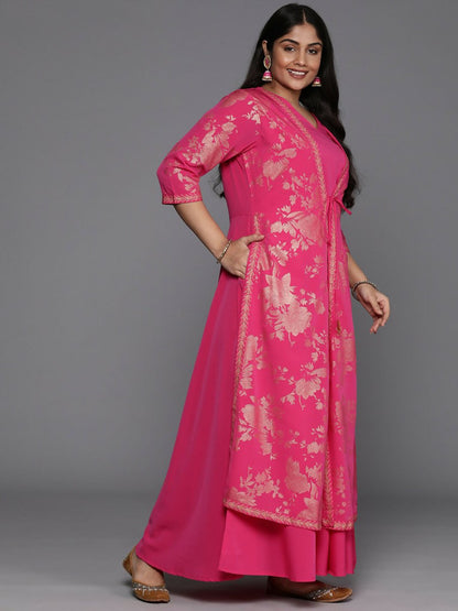 Ahalyaa Women's Traditional wear Ethnic Dress - Pink