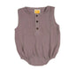 Sunshine Baby Cute Organic Muslin Cotton Sleeveless Rompers For Babies - Purple