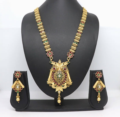 Joban Fashion Brass With Rajwadi Polish Necklace Set