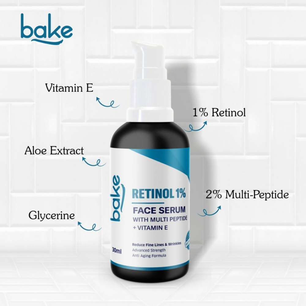 Bake Retinol 1% Face Serum With Multi Peptide + Vitamin E