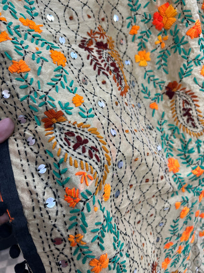 Kantha work dupatta