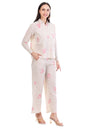 Jaitra Apparels Off White Embroidered Premium Pure Cotton Co-Ord Set For Women