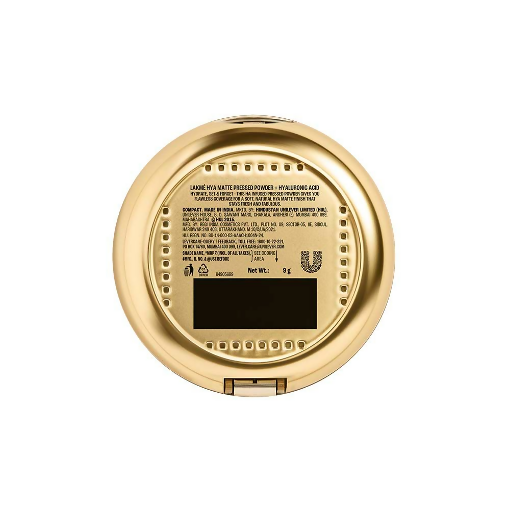 Lakme 9 To 5 Hya Matte Pressed Powder - Cinnamon