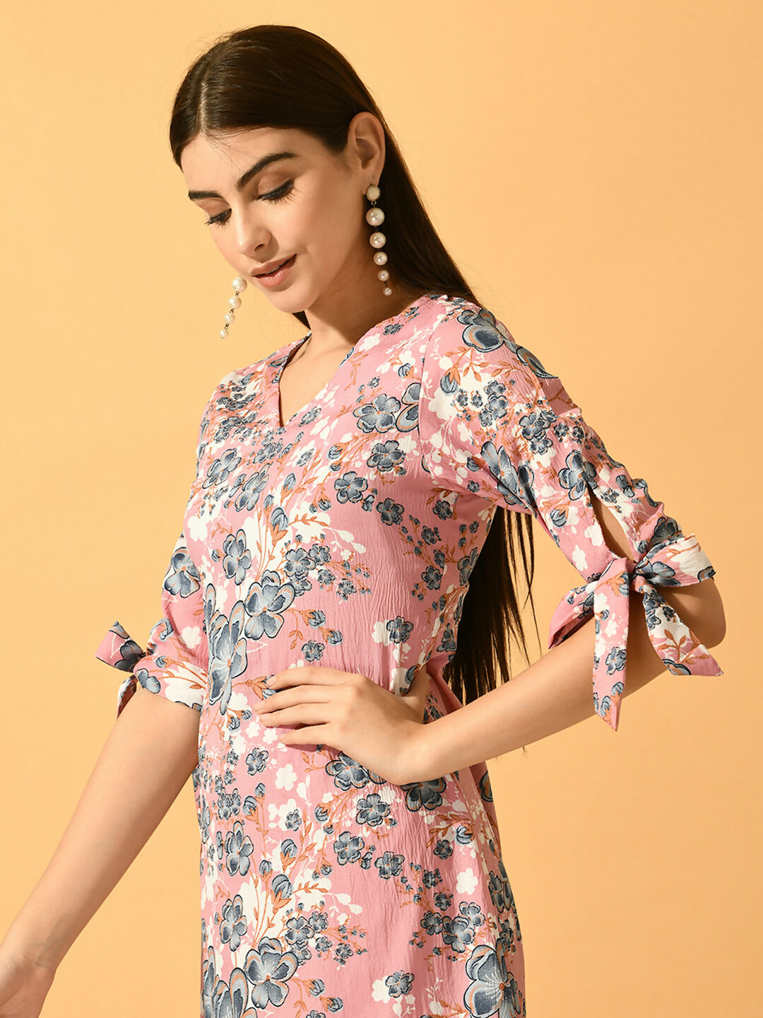 Myshka Women's Pink A-Line Party Dress