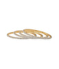 Gold-Polished Alloy American Diamond Studded Set Of 4 Bangles - The Pari