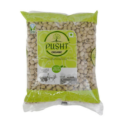 Pusht Organic White Lobia Beans (Cow-Peas)