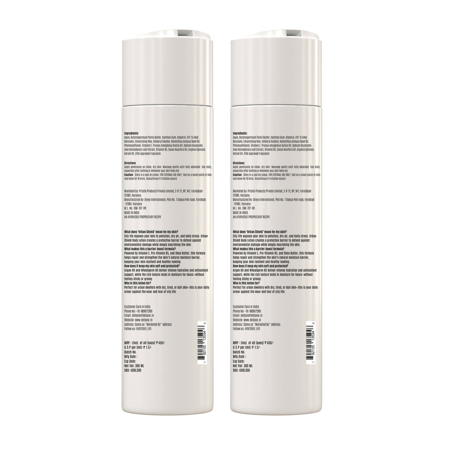 Detoxie Urban Shield Body Lotion