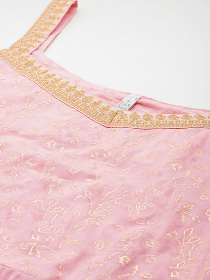 Ahalyaa Women's Traditional wear Kurta Set - Pink
