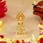 Estele Gold-Polished Medidative Lord Gautam Buddha Sitting under snake Hood Idol for Pooja/Car decor