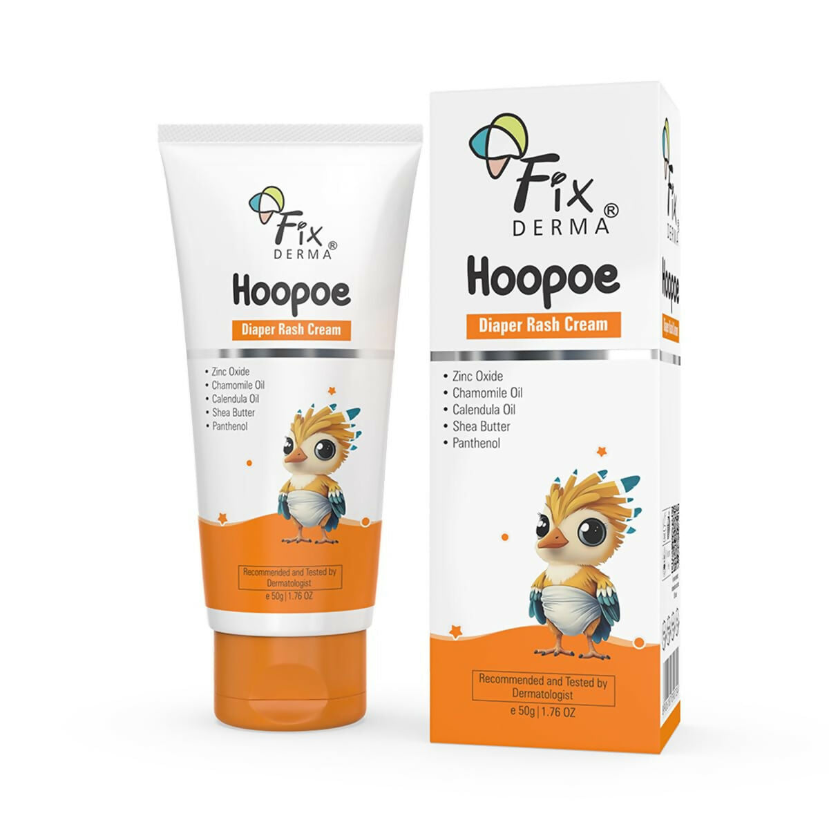 Fixderma Baby Hoopoe Diaper Rash Cream with Zinc Oxide & Panthenol