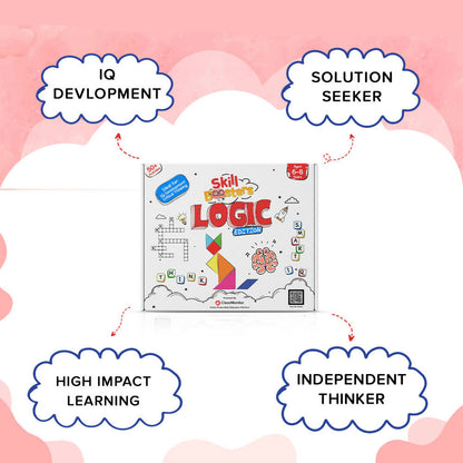 ClassMonitor Brain Development Puzzle Solving Home Learning Educational Kit with Free App with 25 Riddles for kids of Age group 6 - 8 Years